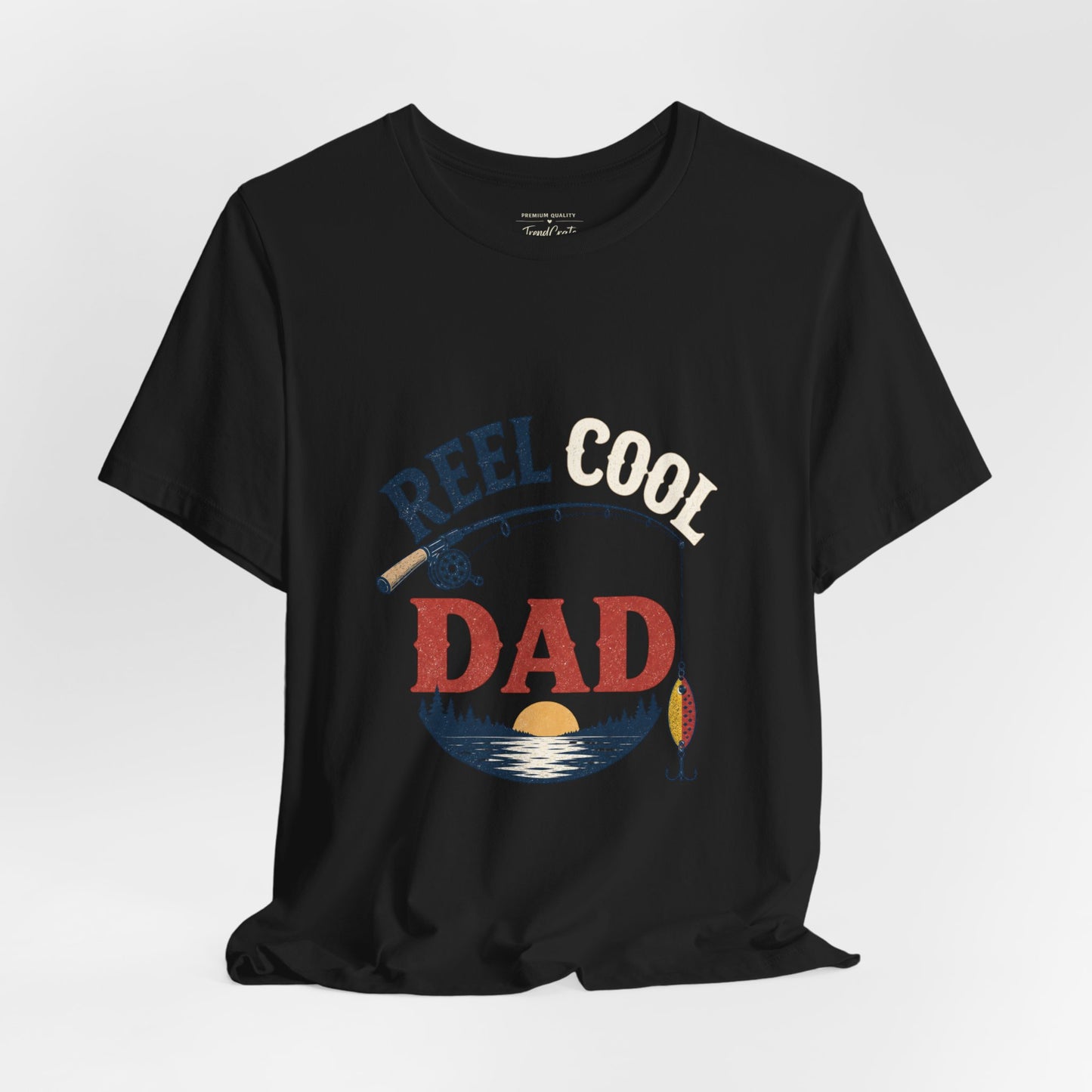 Reel Dad Fishing T-Shirt – Vintage Sunset Angler Tee for Fathers