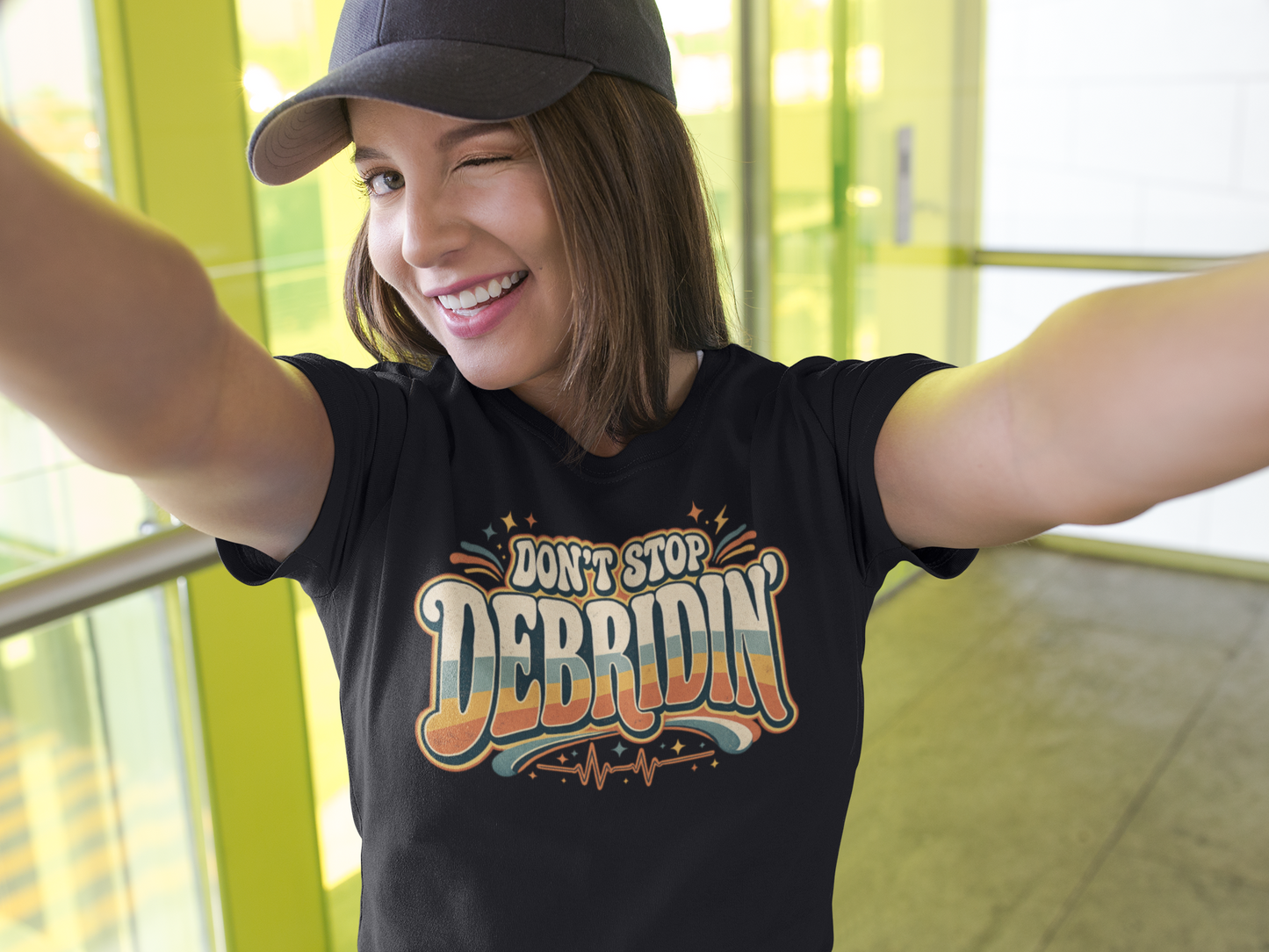 Don’t Stop Debridin’ Retro Funny Wound Care Tee