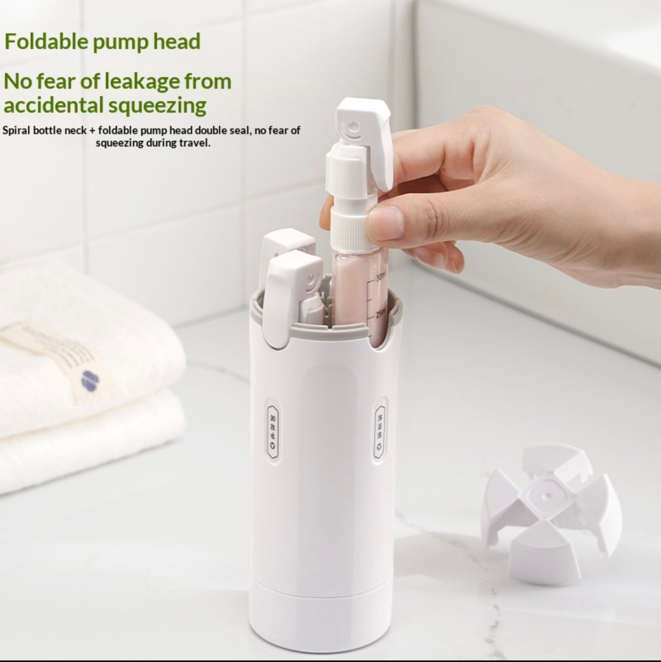 4-in-1 Travel Dispenser Bottle