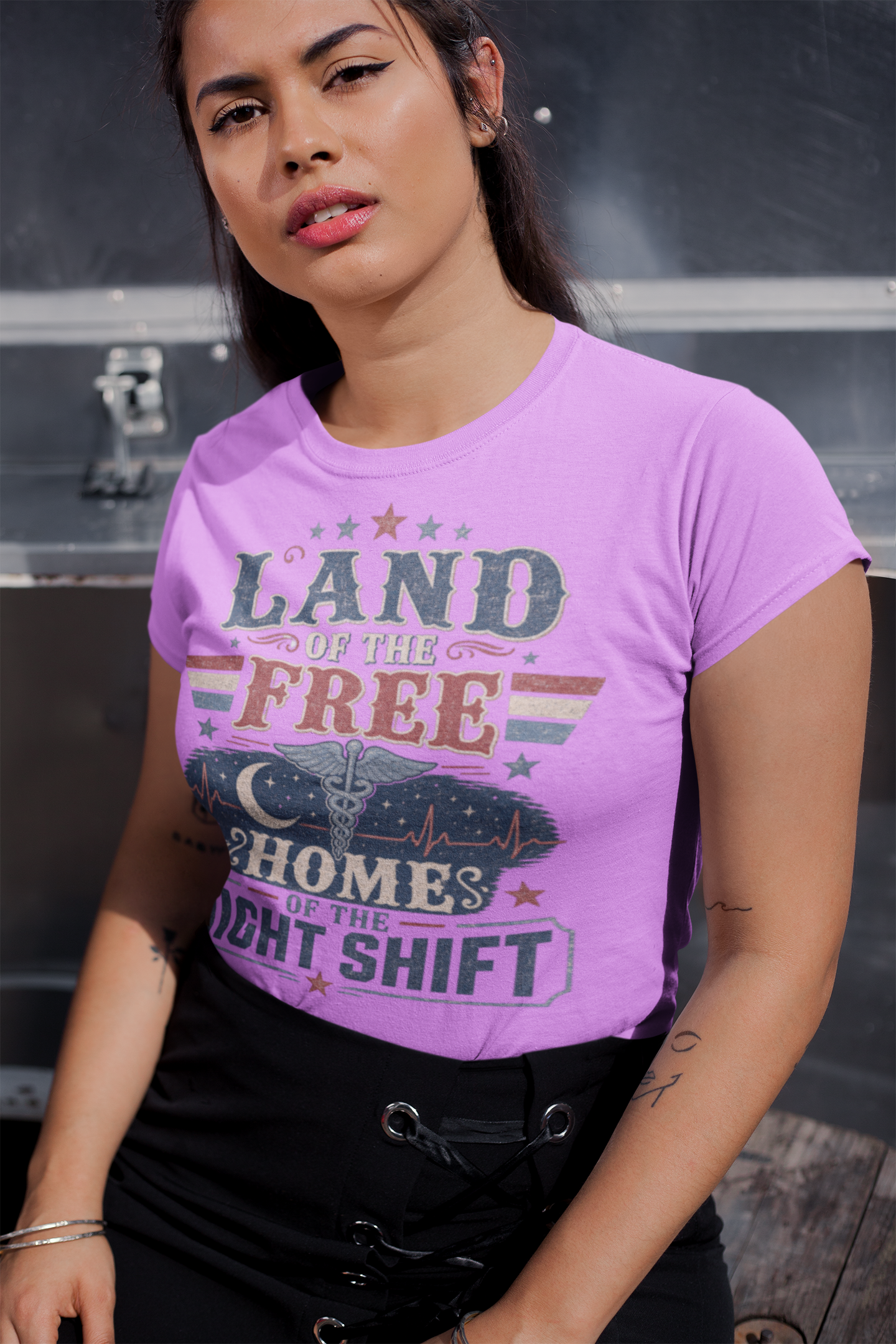 Land of the Free, Home of the Night Shift Tee