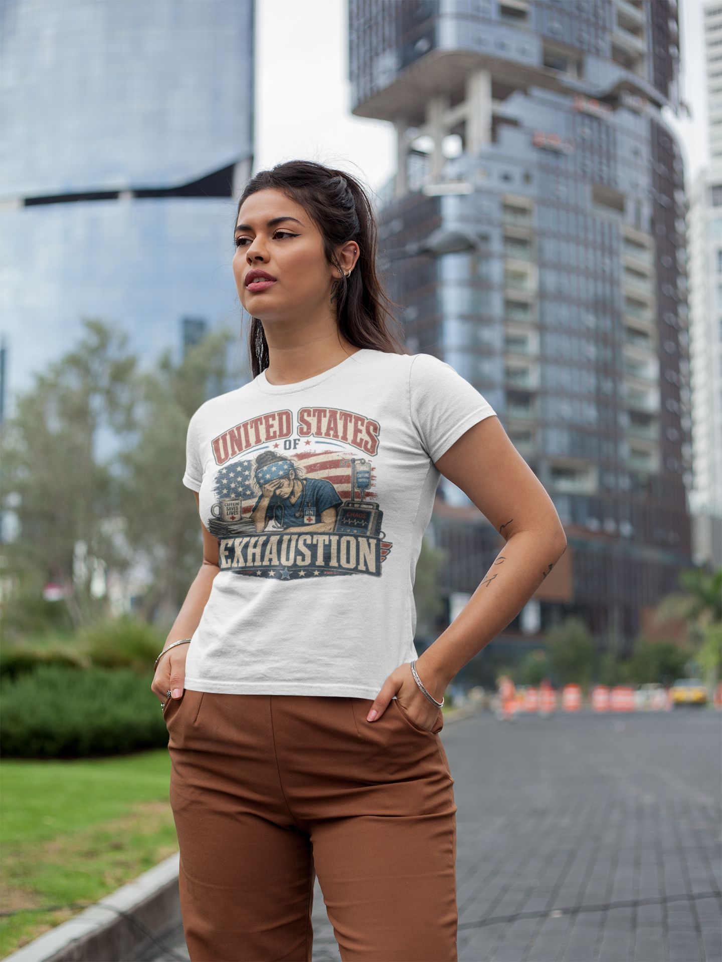 United States of Exhaustion Tee