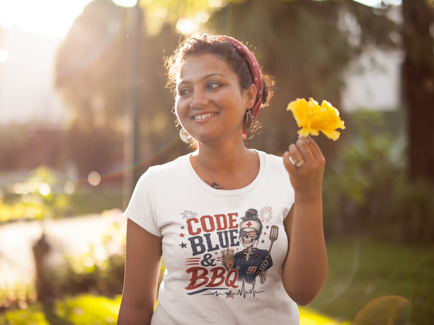 Code Blue & BBQ EMS Tee