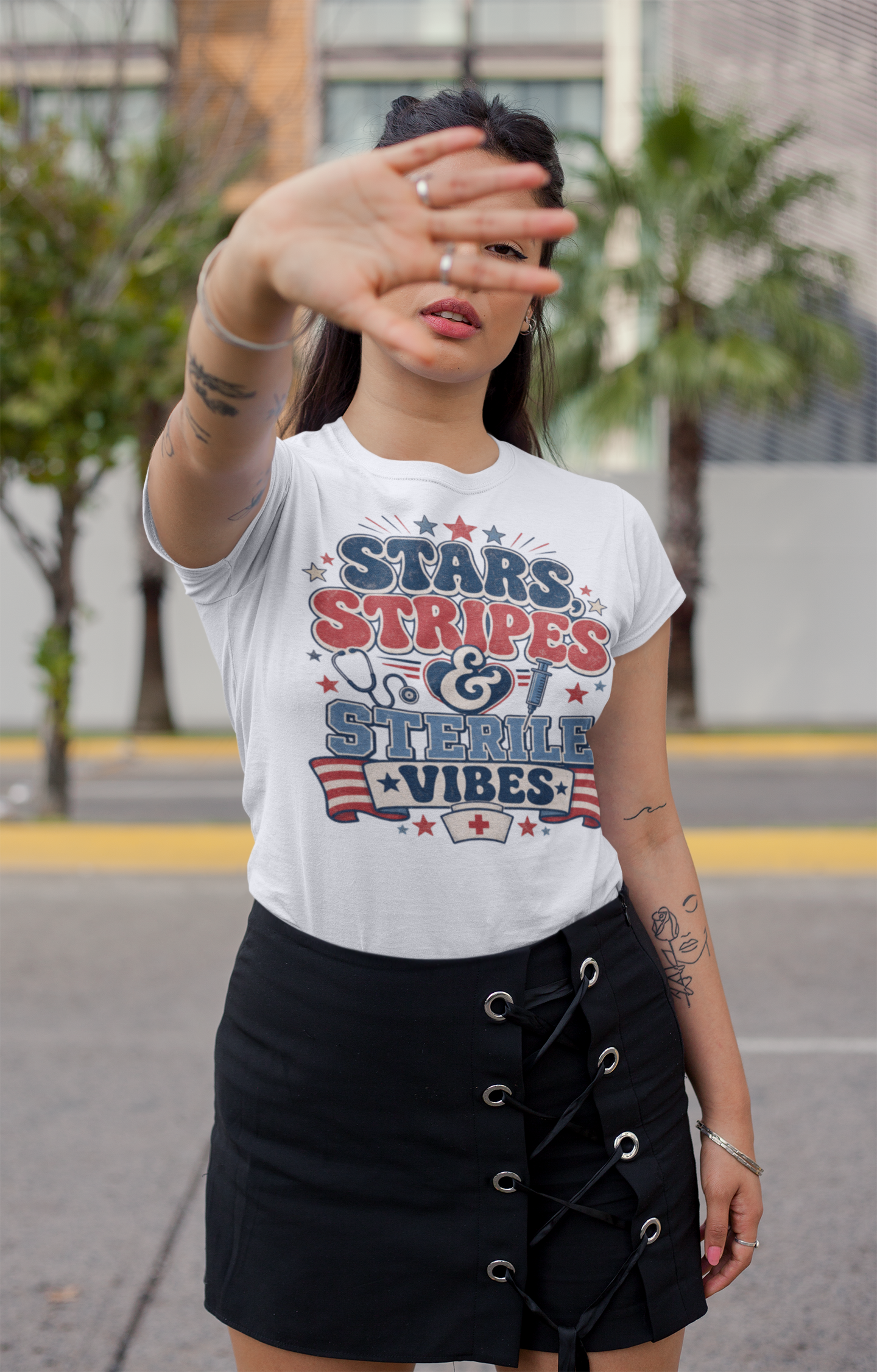 Stars Stripes & Sterile Vibes Tee
